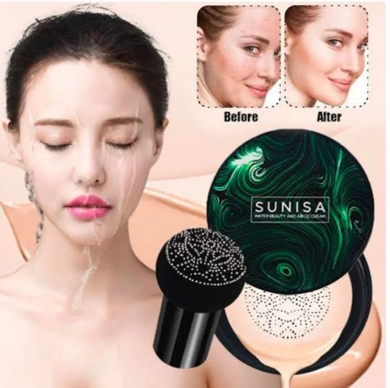 SUNISA 3 IN 1 AIR CUSHION CC AND BB CREAM WATERPROOF FOUNDATION