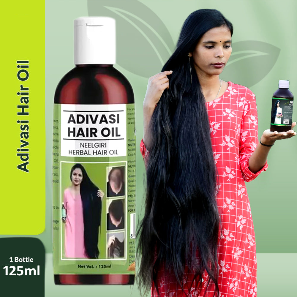 Adivasi Neelgiri Herbal Hair Oil 125ML (Buy 1 Get 1 Free 🤩)