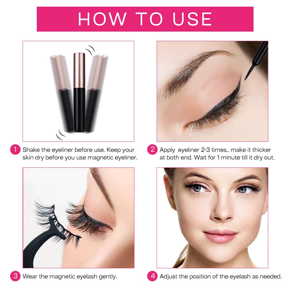 Reusable Eyelashes Tool with Eyeliner 🔥