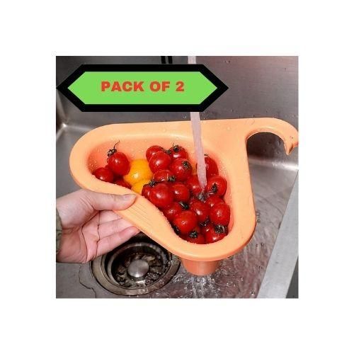 Multipurpose Plastic Kitchen Sink Organizer Corner (Pack of 2)- 50% off😍