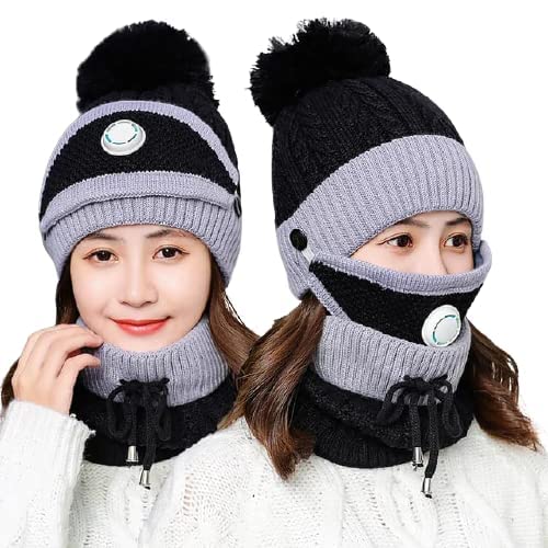 Unisex Winter Hat Scarf and Mask Set 🧣🔥